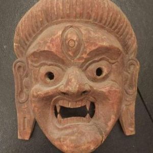 Antique hand carved Indian mask